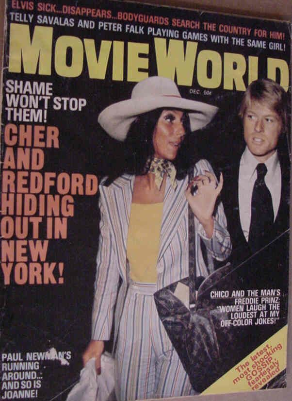 MOVIE WORLD magazine side cover  Vol 19 No 12 December 1974