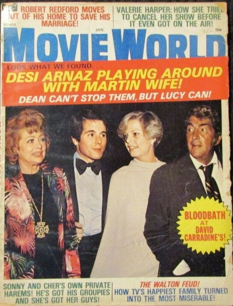 MOVIE WORLD magazine side cover  Vol 20 # 1 January 1975