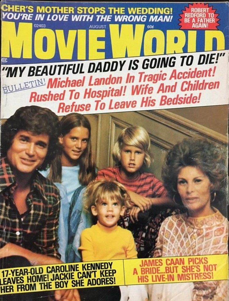 MOVIE WORLD magazine side cover  Vol 20 # 8 August 1975