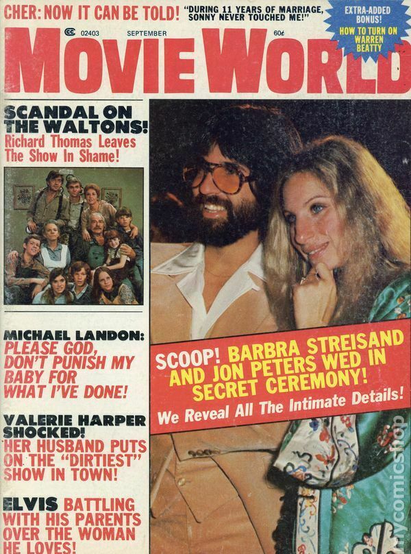 MOVIE WORLD magazine side cover  Vol 20 # 9 September 1975