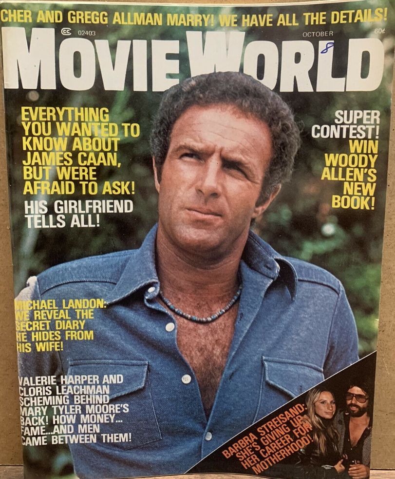 MOVIE WORLD magazine side cover  Vol 20 # 10 October 1975