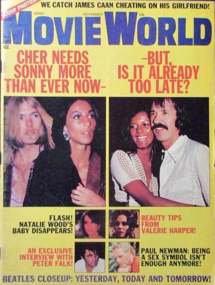 MOVIE WORLD magazine side cover  Vol 20 # 11 November 1975