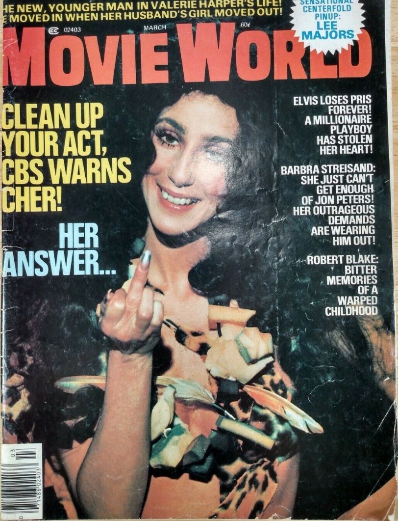 MOVIE WORLD magazine side cover  Vol 21 # 3 March 1976