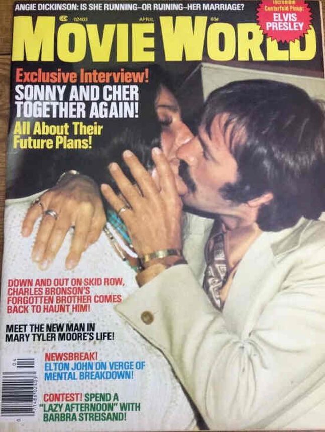 MOVIE WORLD magazine side cover  Vol 21 # 4 April 1976