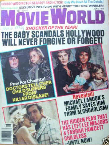 MOVIE WORLD magazine side cover  Vol 21 # 6 June 1976