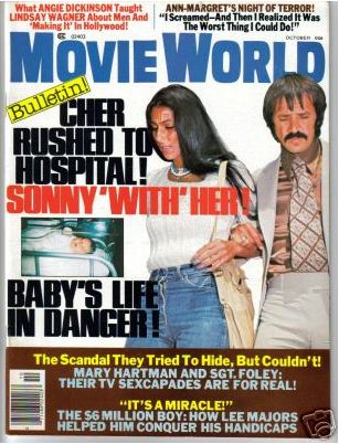 MOVIE WORLD magazine side cover  Vol 21 # 10 October 1976