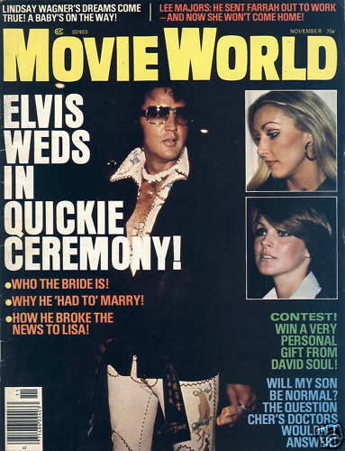 MOVIE WORLD magazine side cover  Vol 21 # 11 November 1976