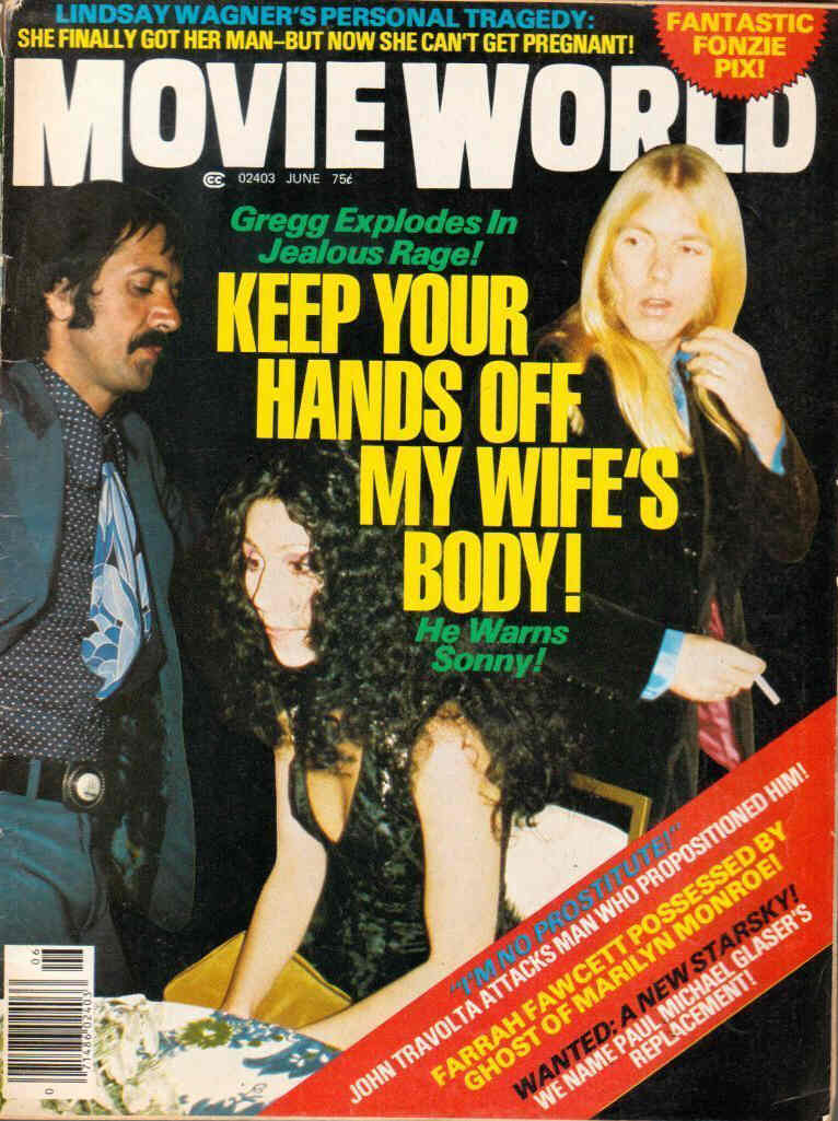 MOVIE WORLD magazine side cover  Vol 22 # 6 June 1977