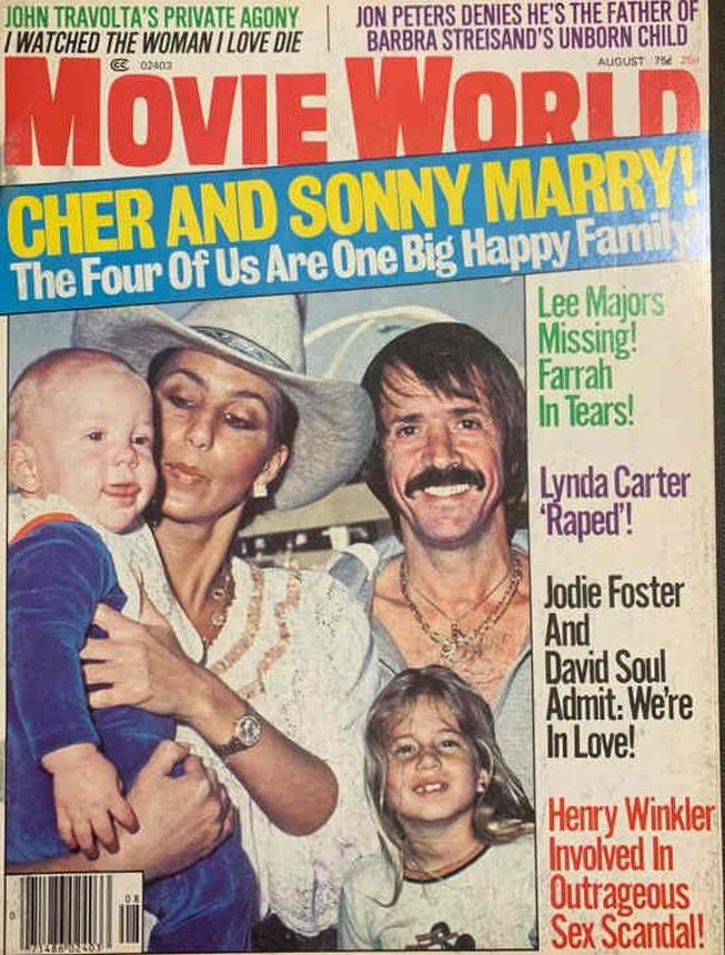 MOVIE WORLD magazine side cover  Vol 22 # 8 August 1977