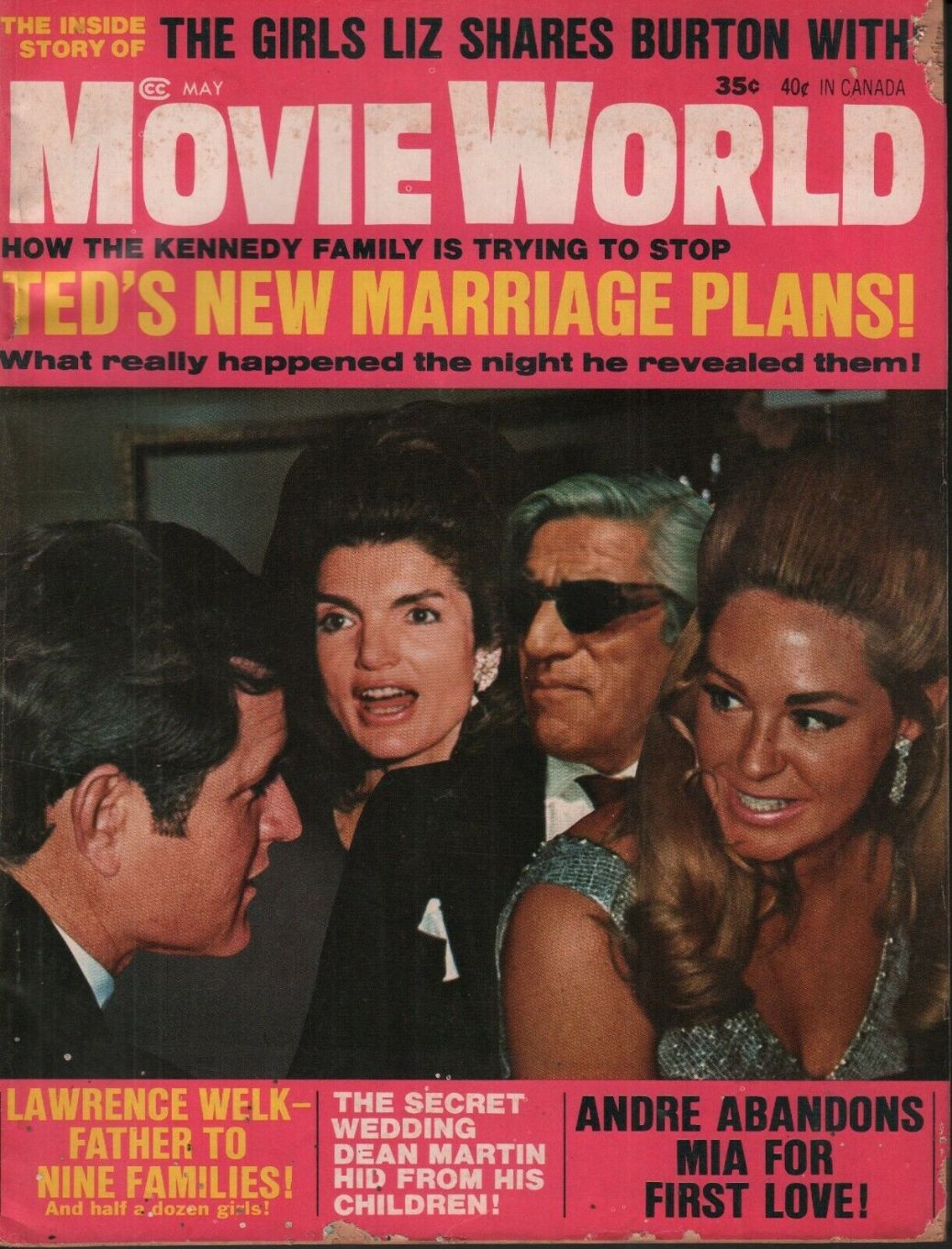 MOVIE WORLD magazine side cover  Vol 15 # 5  May 1970