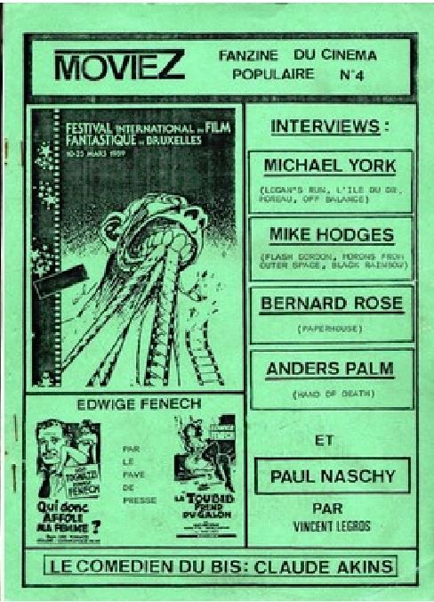 MOVIEZ magazine side cover Issue 4  1988