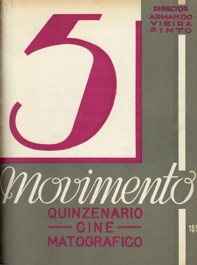 MOVIMENTO magazine side cover Issue 5 1 September 1933