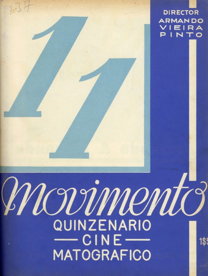 MOVIMENTO magazine side cover Issue 11 1 December 1933
