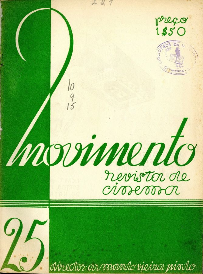 MOVIMENTO magazine side cover Issue 25 25 July 1934