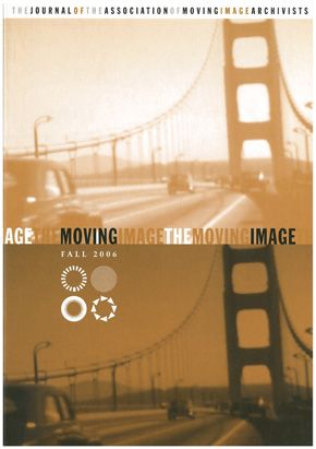 MOVING IMAGE magazine side cover Fall 2006