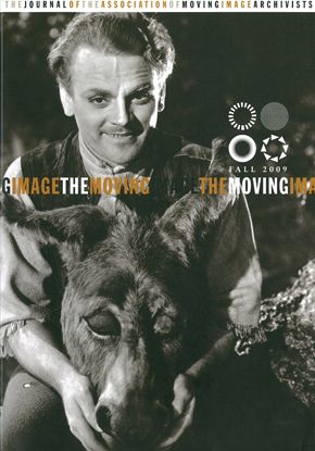 MOVING IMAGE magazine side cover Fall 2009