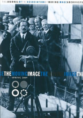 MOVING IMAGE magazine side cover Spring 2009