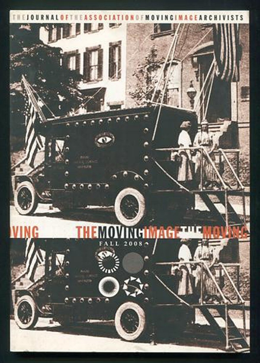 MOVING IMAGE magazine side cover Fall 2008