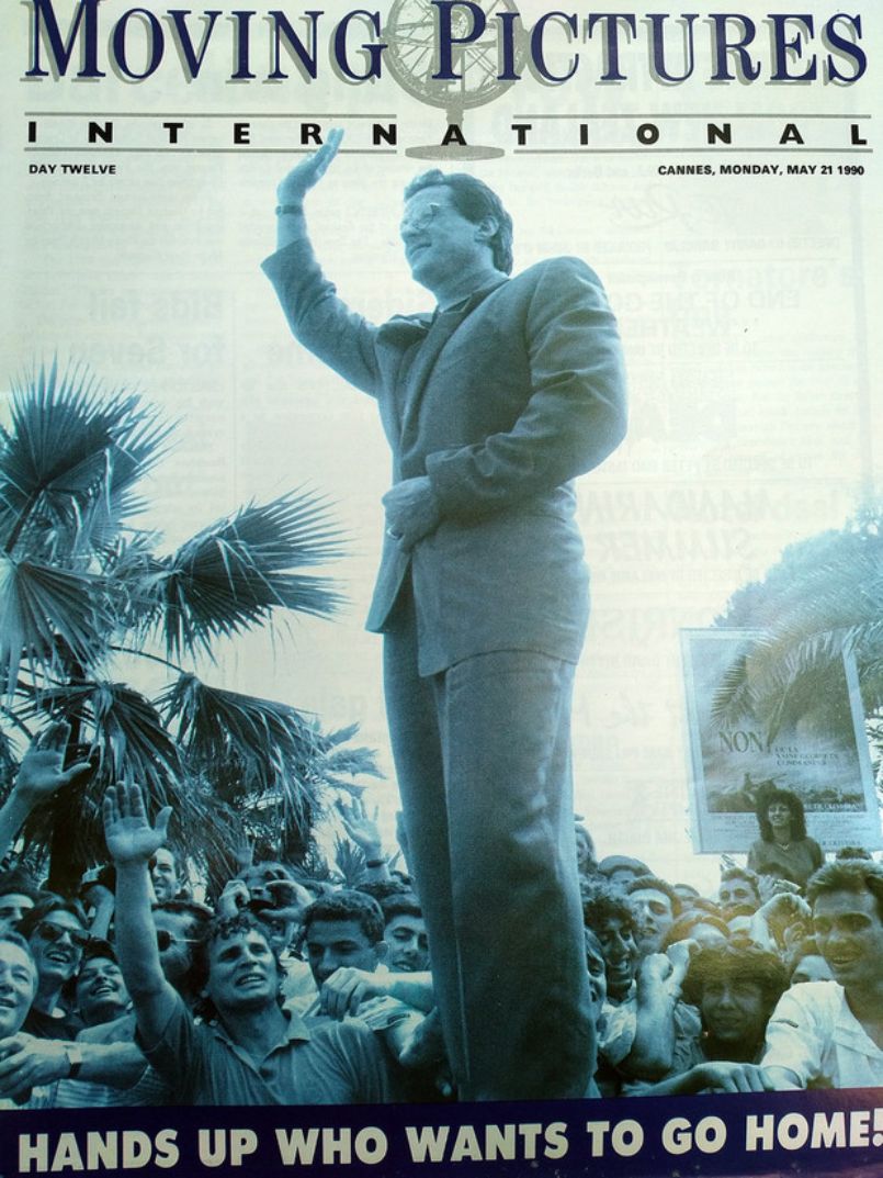 MOVING PICTURES INTERNATIONAL magazine side cover 21 May 1990
