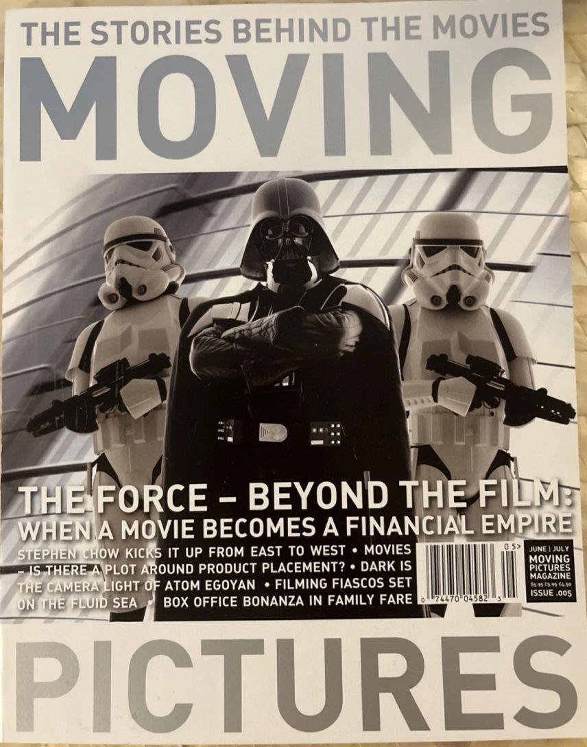 MOVING PICTURES magazine side cover Issue 5 June/July 2005