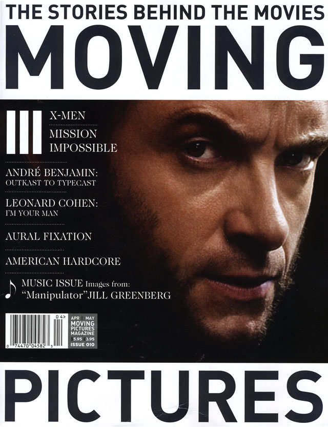 MOVING PICTURES magazine side cover Issue 10 April/May 2006