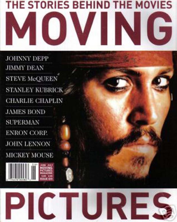 MOVING PICTURES magazine side cover Issue 11 June/July 2006