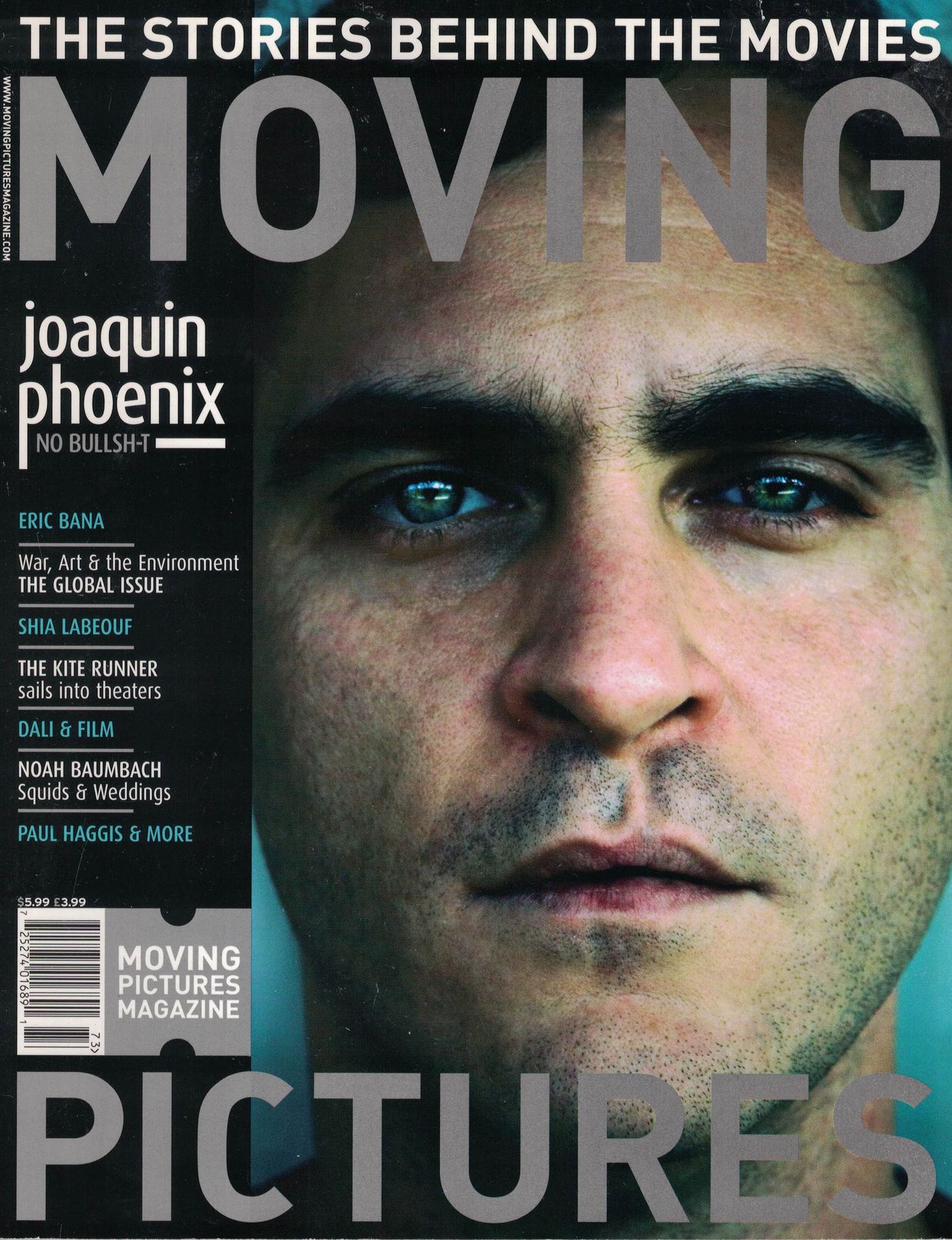 MOVING PICTURES magazine side cover Issue 19 October/November 2007