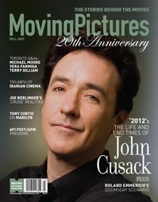 MOVING PICTURES magazine side cover October/November 2009