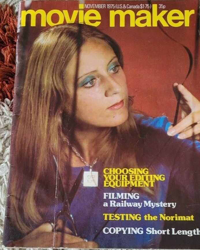 MOVIE MAKER (UK) magazine side cover  November 1975