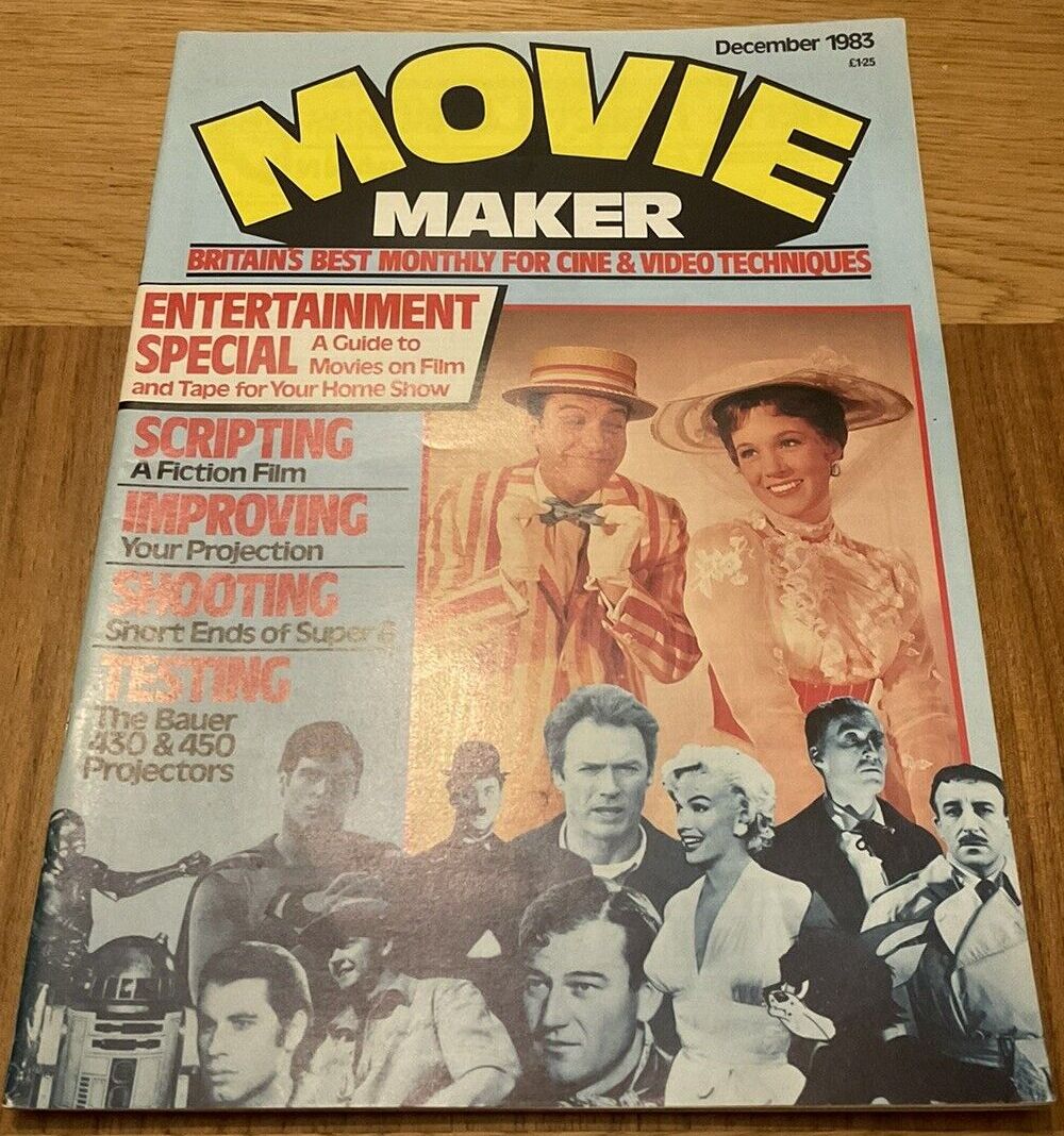 MOVIE MAKER (UK) magazine side cover  December 1983