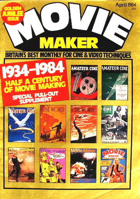 MOVIE MAKER (UK) magazine side cover  April 1984