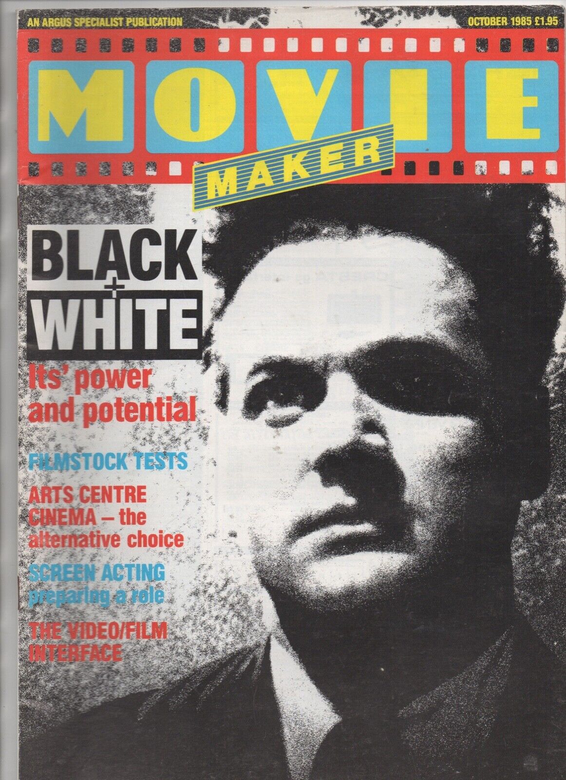 MOVIE MAKER (UK) magazine side cover  October 1985