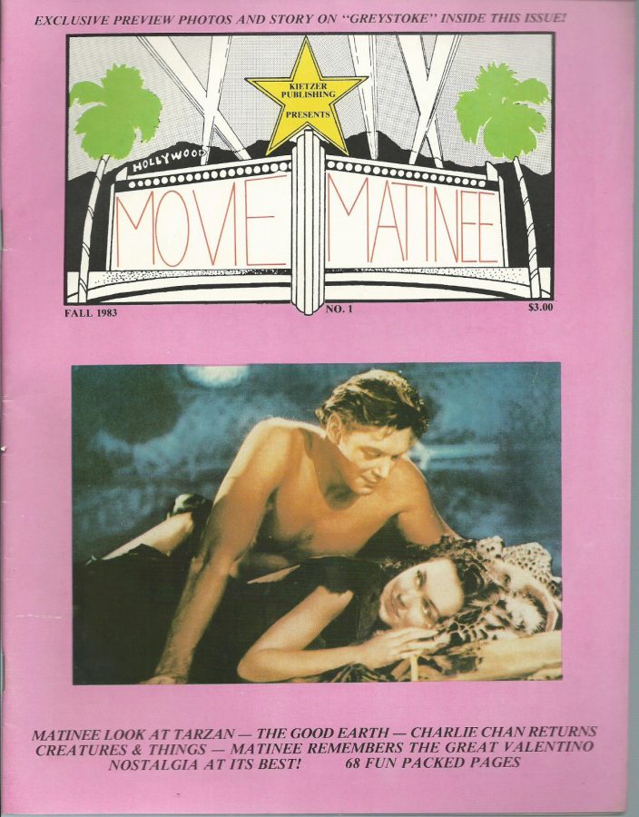 MOVIE MATINEE (USA) magazine side cover Issue 1 Fall 1983