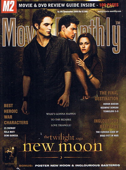 M2 MOVIE MONTHLY magazine side cover Issue 85 September 2009