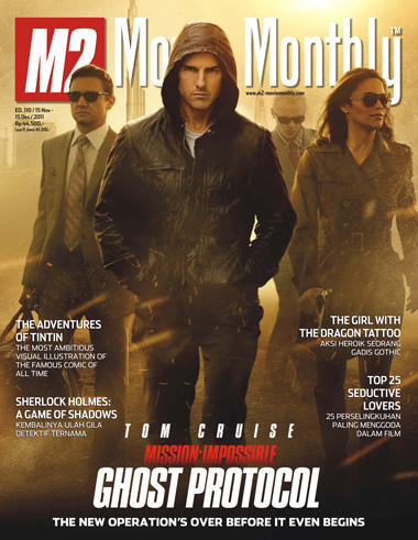 M2 MOVIE MONTHLY magazine side cover Issue 110 December 2011
