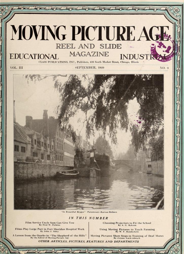 MOVING PICTURE AGE magazine side cover September 1920