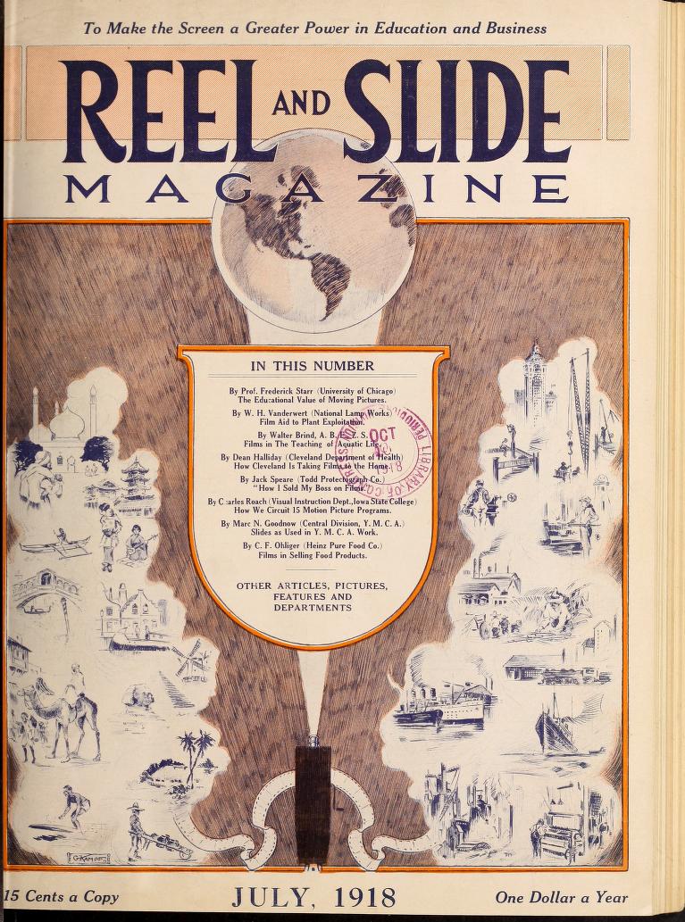 MOVING PICTURE AGE magazine side cover July 1918
