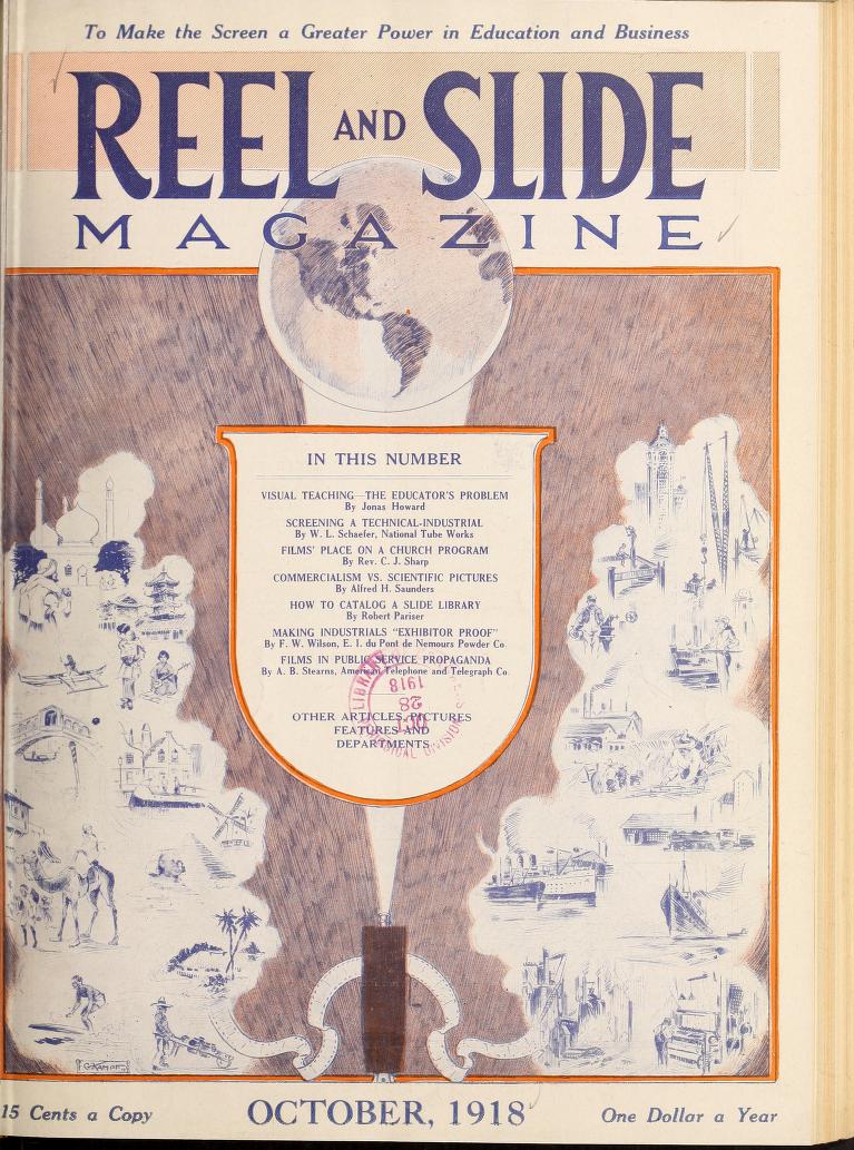 MOVING PICTURE AGE magazine side cover October 1918