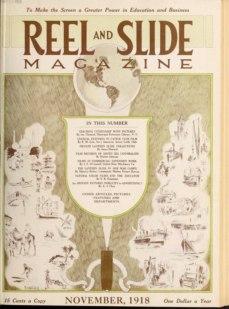 MOVING PICTURE AGE magazine side cover November 1918