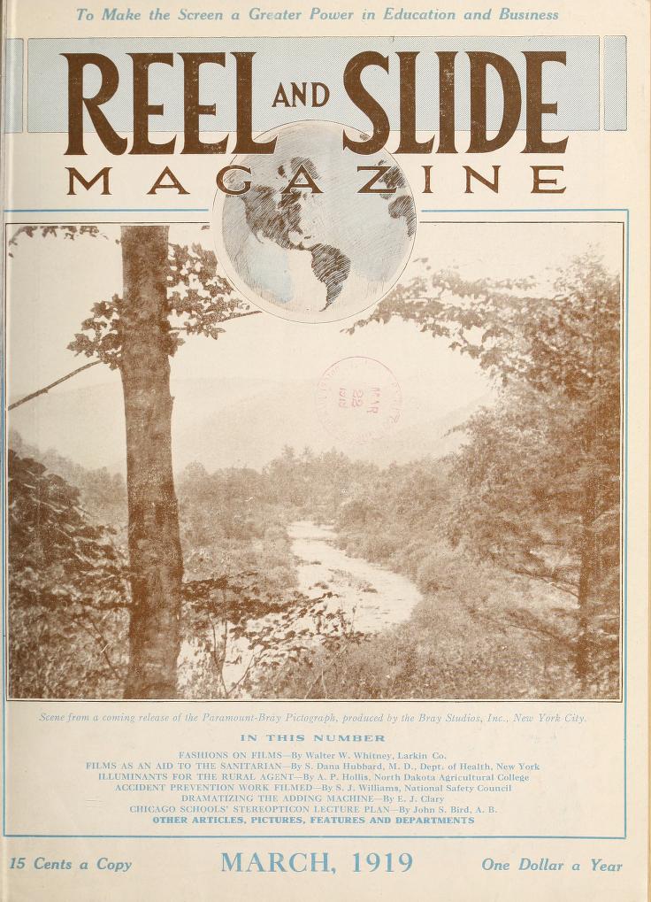 MOVING PICTURE AGE magazine side cover March 1919