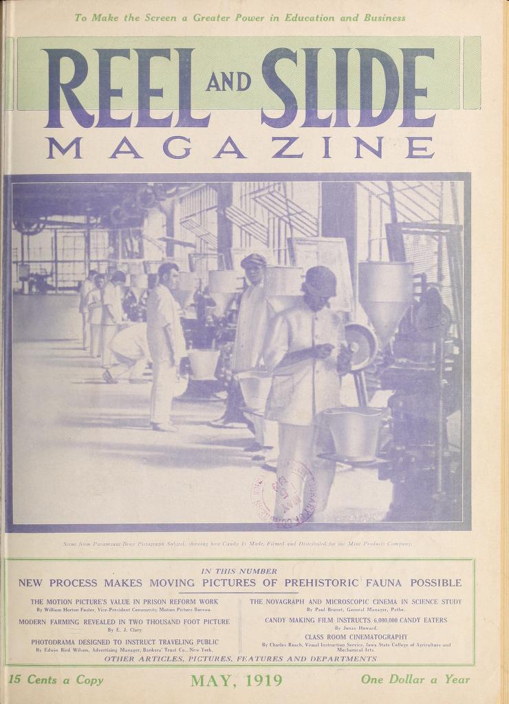 MOVING PICTURE AGE magazine side cover May 1919