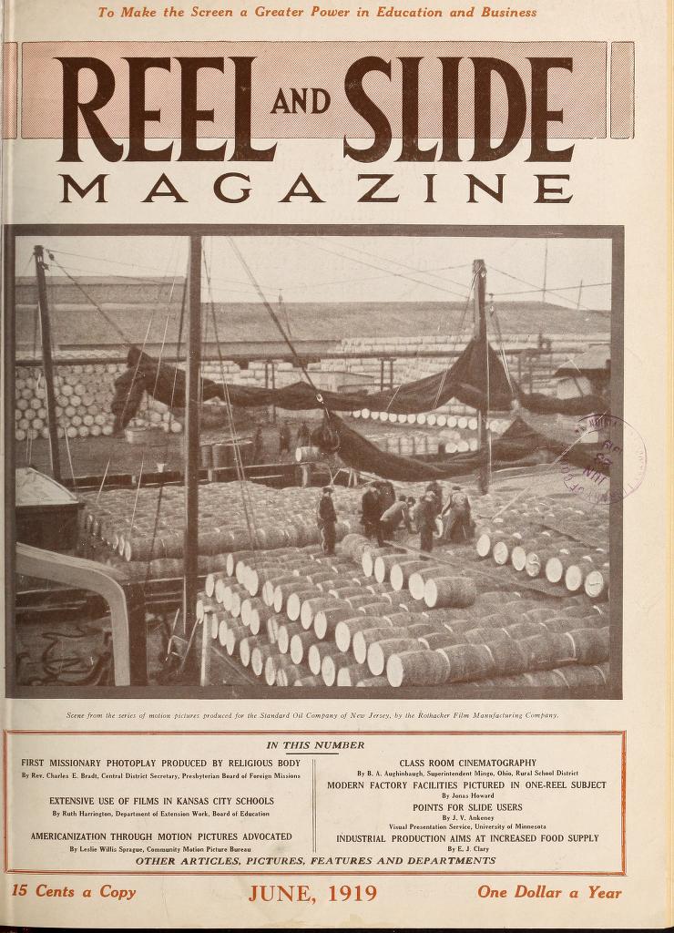 MOVING PICTURE AGE magazine side cover June 1919