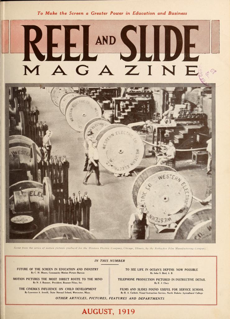 MOVING PICTURE AGE magazine side cover August 1919