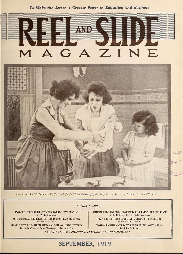 MOVING PICTURE AGE magazine side cover September 1919