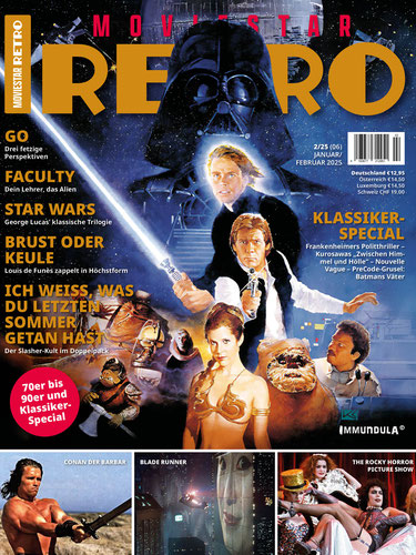MOVIESTAR RETRO magazine side cover Issue 6  January/February 2025