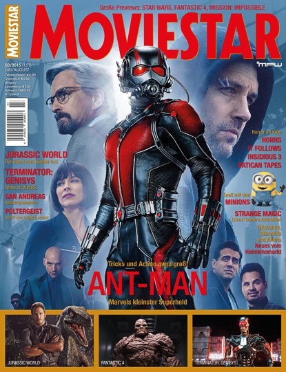 MOVIESTAR magazine side cover Issue 151 July/August 2015