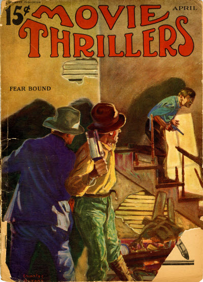 MOVIE ADVENTURES magazine side cover Issue 7  Vol 2 No  1  April 1925