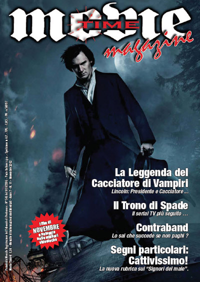MOVIE TIME MAGAZINE (ITALY) magazine side cover January 2012