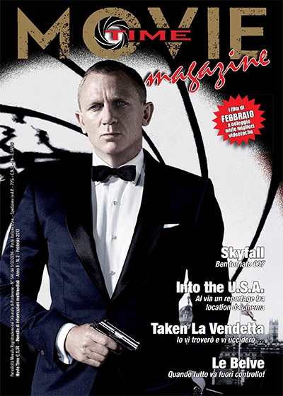 MOVIE TIME MAGAZINE (ITALY) magazine side cover February 2013