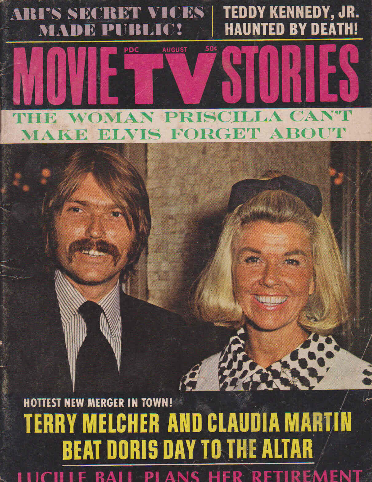 MOVIE TV STORIES magazine side cover Issue 13 August 1971